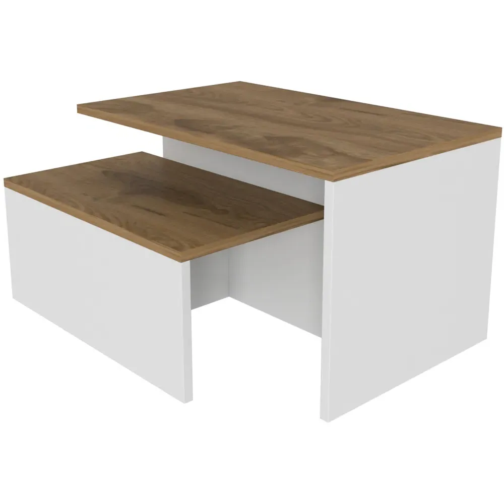 Twins Oud White Nest Coffee Tables Set of 2