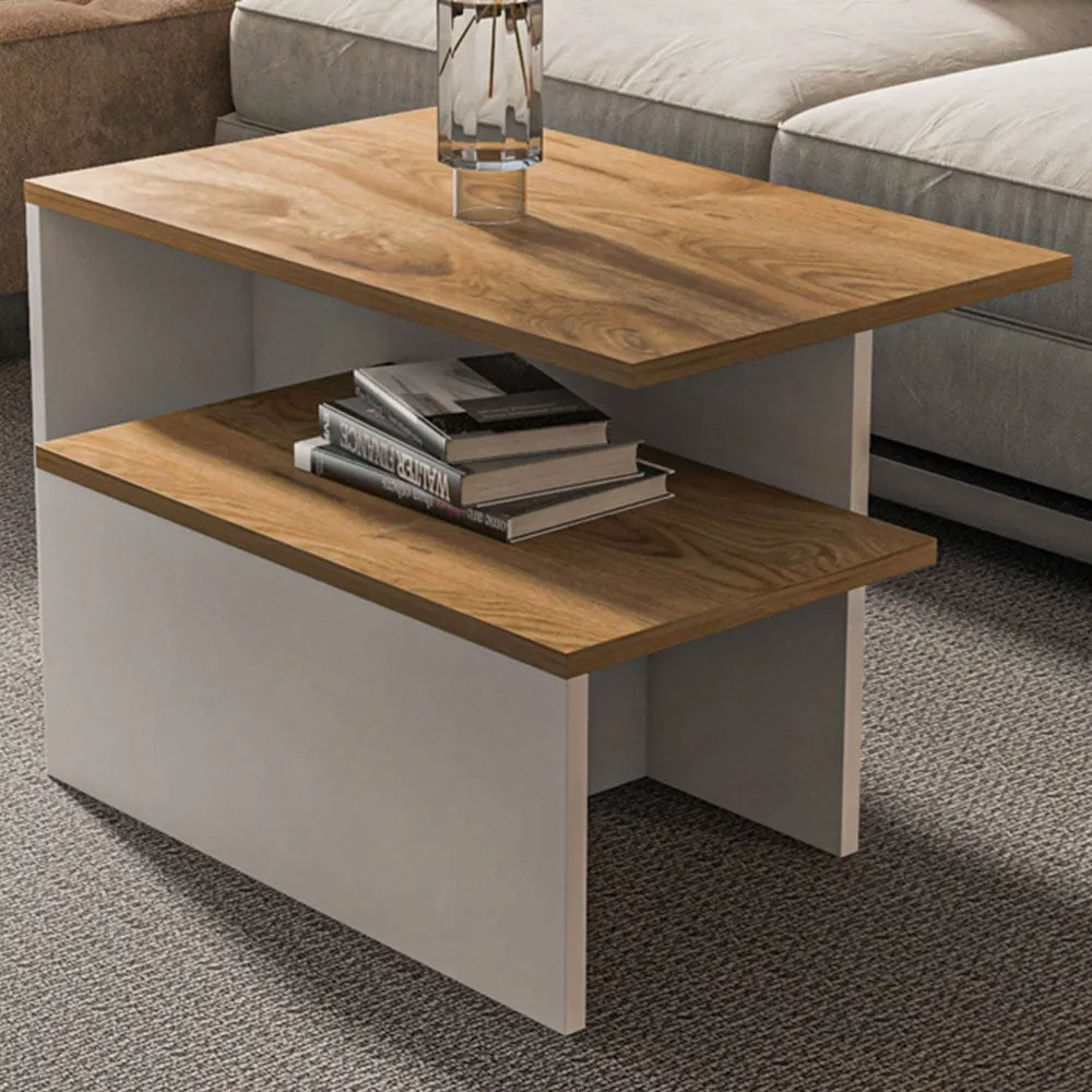 Twins Oud White Nest Coffee Tables Set of 2