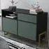 Utopie 3 Door Storage Cabinet with Shelf - Black, Green