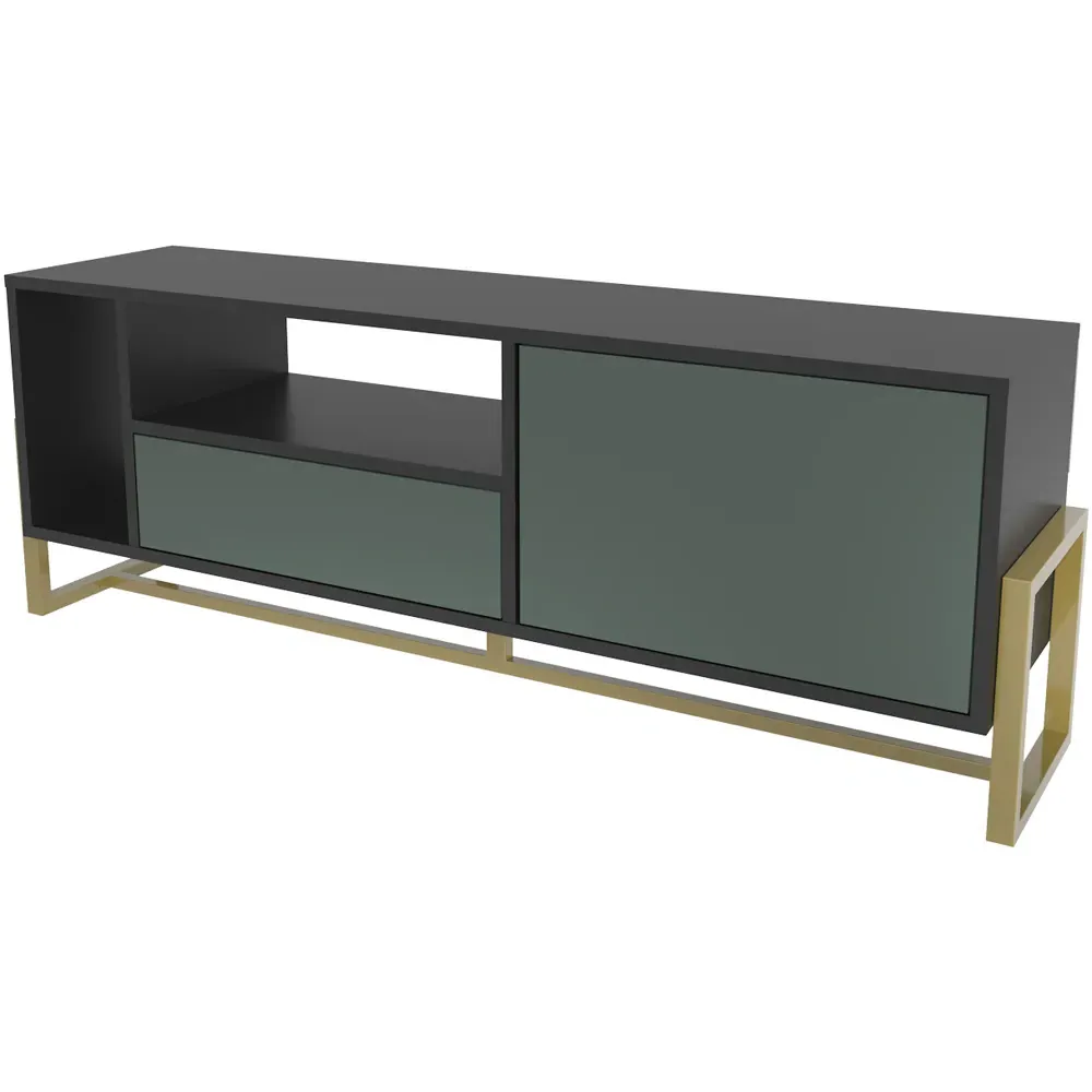 Utopie TV Unit with Drawer and Door - Black