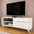 Venice Single Door TV Unit with Storage - White