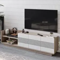 Viano 3 Door TV Unit with Storage - Cordoba, Melamine