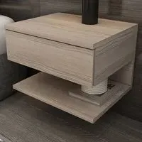 Vivid Cordoba Floating Nightstand - Silver