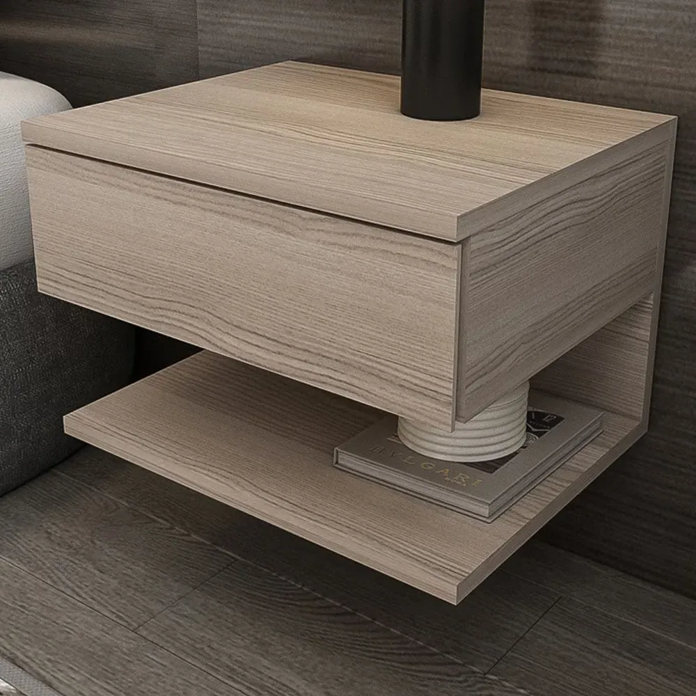 Vivid Cordoba Floating Nightstand - Silver image