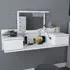 Zenn 2 Drawer Floating Vanity Table - White