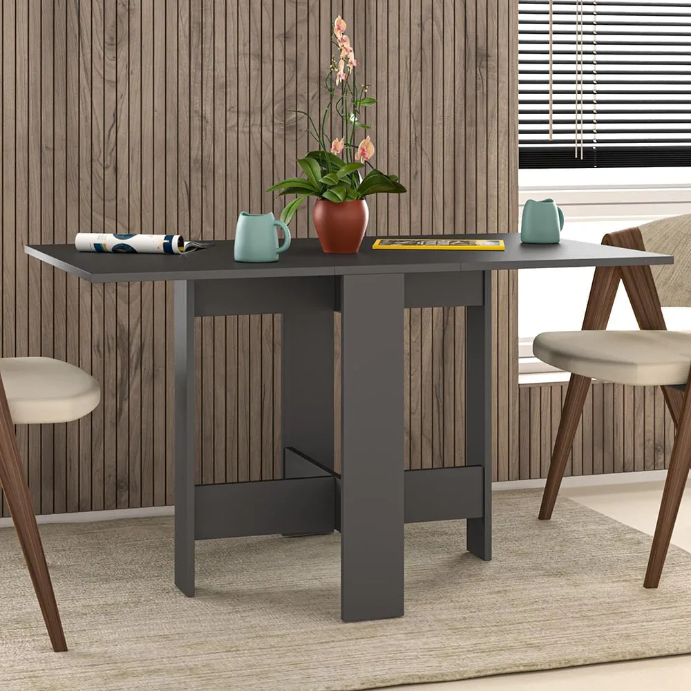 Artemio Foldable Dining Table - Black, Engineered Wood image