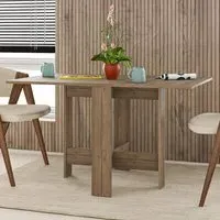 Artemio Foldable Dining Table - Brown, Engineered Wood
