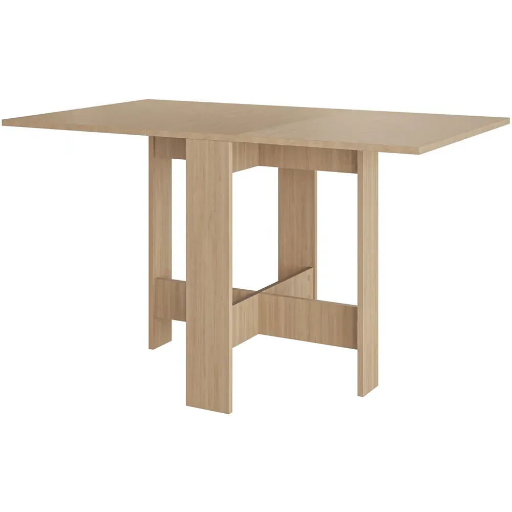 Artemio Foldable Dining Table - Cream, Engineered Wood