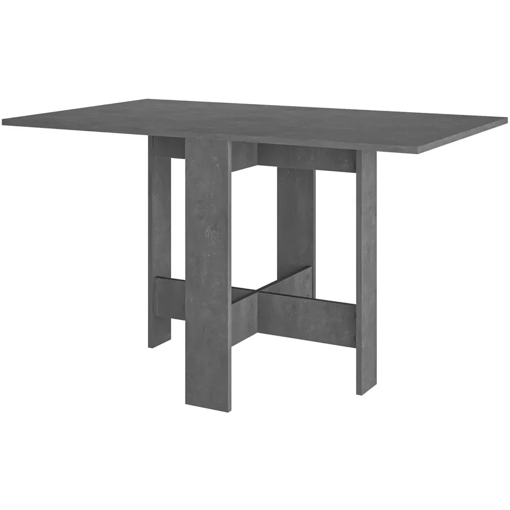 Artemio Foldable Dining Table - Grey, Engineered Wood