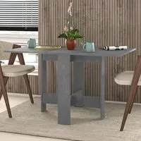 Artemio Foldable Dining Table - Grey, Engineered Wood