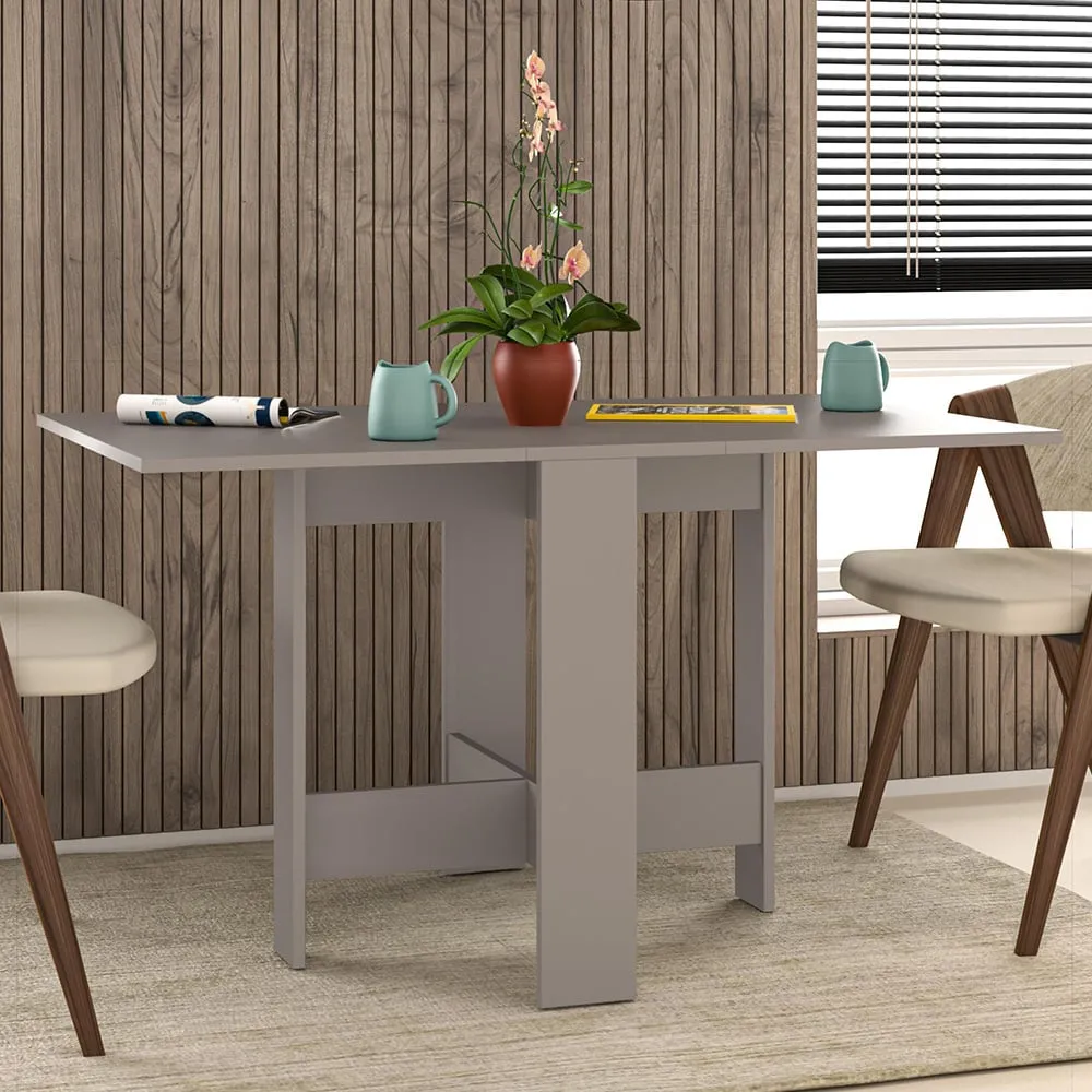 Artemio Foldable Dining Table - Grey, Engineered Wood