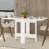 Artemio Foldable Dining Table - White, Engineered Wood
