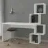 Balance Desk with Shelves - White, Anthracite