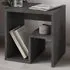 Bon G-Shaped Side Table with Storage - Grey, Particle Board