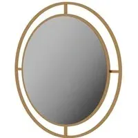 Bubble Round Mirror - Gold, Aluminium Alloy