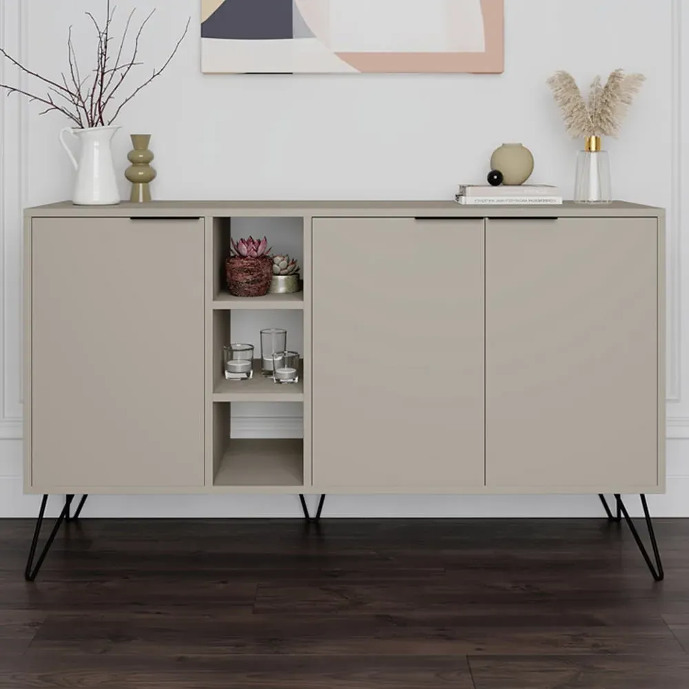 Clara 3 Door Console Cabinet - Sandstone image