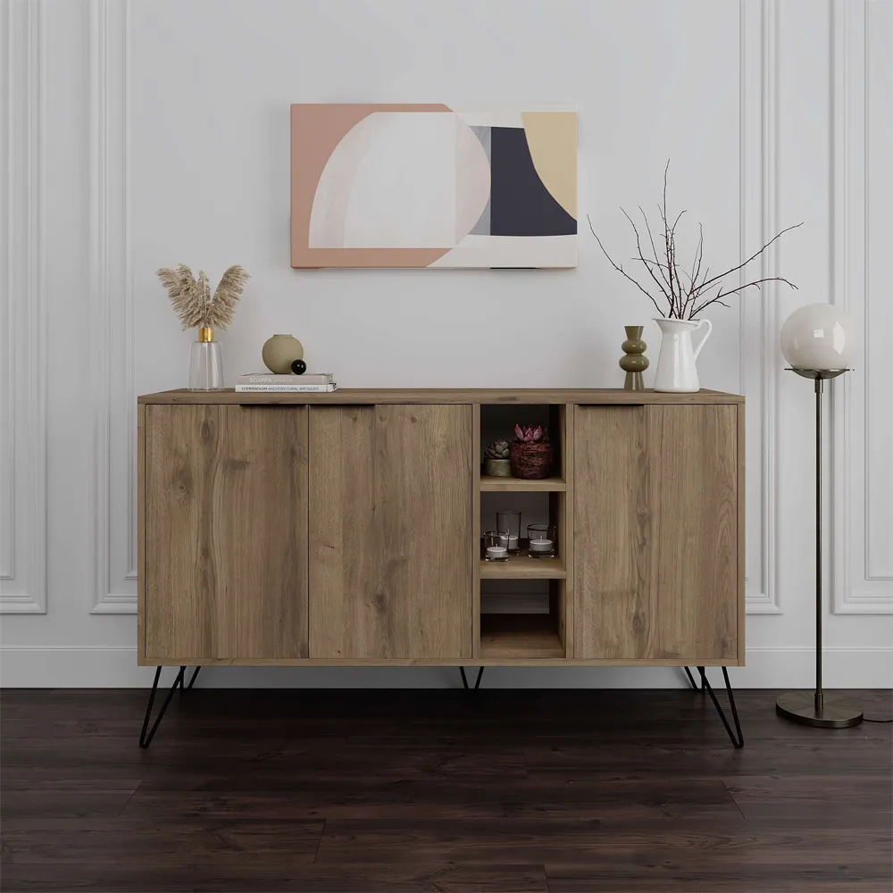 Clara Console Sideboard - Dark Oak Effect