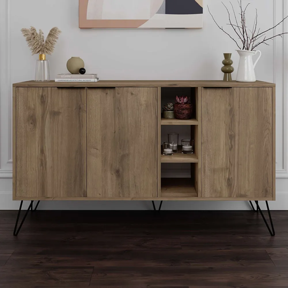 Clara Console Sideboard - Dark Oak Effect
