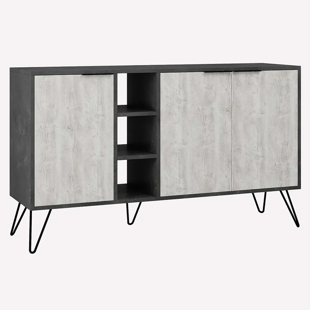 Clara Console Sideboard Display Unit - Grey
