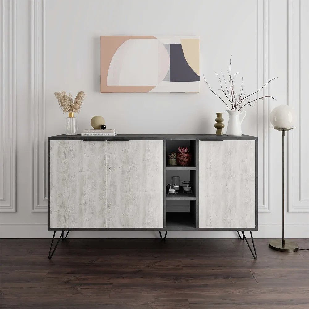 Clara Console Sideboard Display Unit - Grey