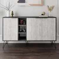 Clara Console Sideboard Display Unit - Grey
