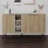 Clara Console Sideboard with Storage - Sandstone, Oak
