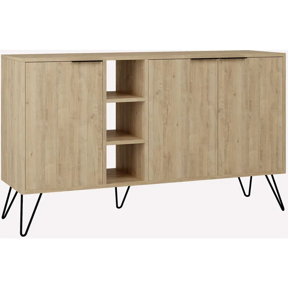 Clara Oak Console Sideboard - Cream