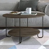 Corro Single Shelf Coffee Table - Brown