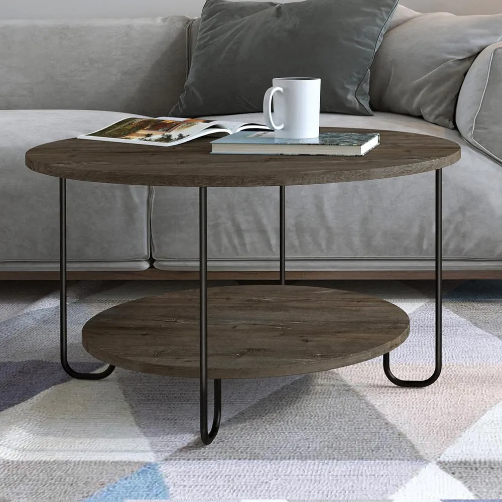 Corro Single Shelf Coffee Table - Brown image