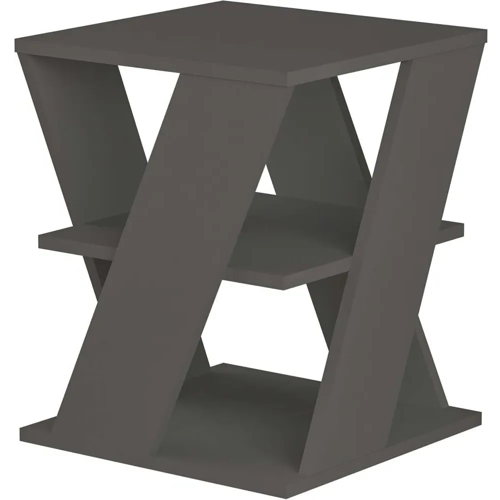 Cyclo 2 Shelf Coffee Table - Black