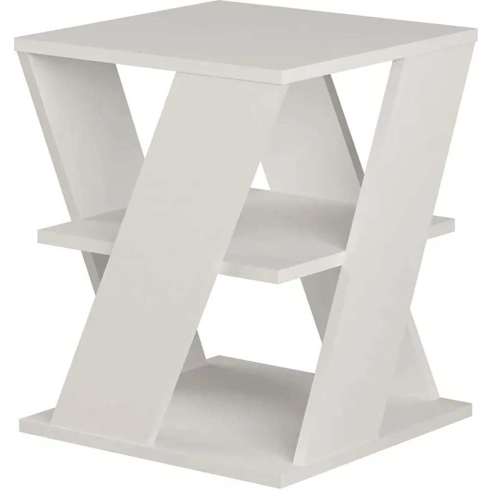 Cyclo 2 Shelf Coffee Table - White
