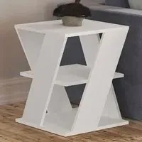 Cyclo 2 Shelf Coffee Table - White