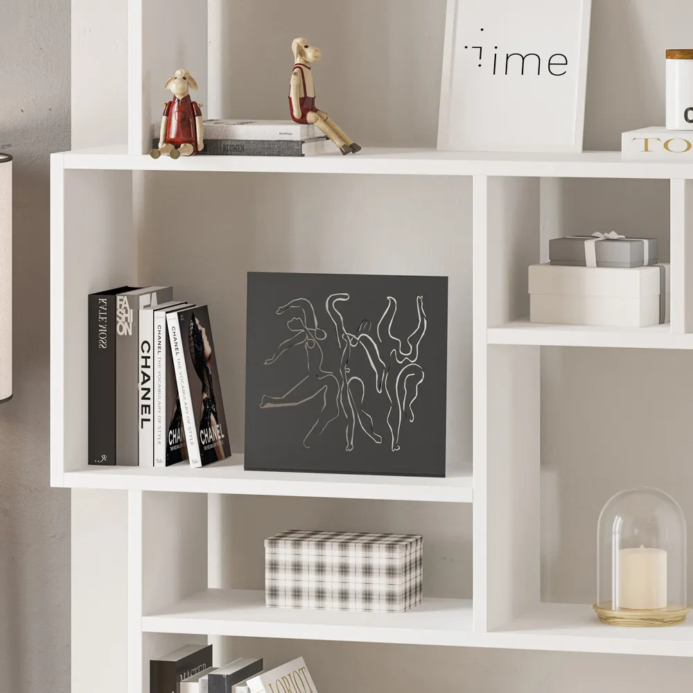 Dancing Ladies Metal Art Ornament - Black