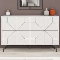 Dune 4 Door Console Sideboard - White