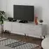 Dune 4 Door TV Stand - Gold, Marble Effect