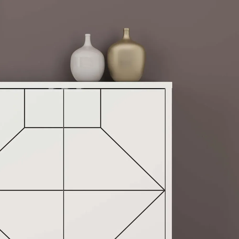 Dune 6 Door Console Table - White