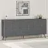 Dune 6 Door Sideboard - Black