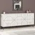 Dune 6 Door Sideboard - White