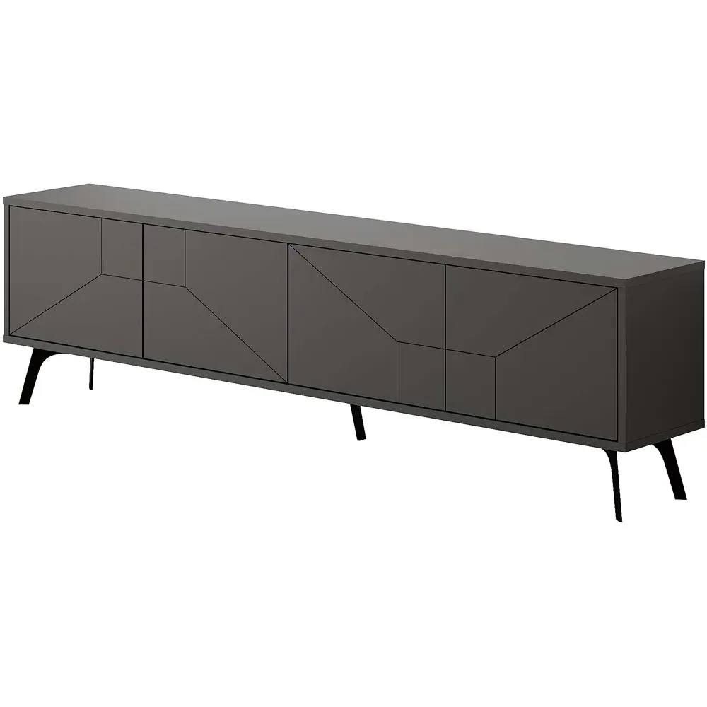 Dune TV Stand with 4 Doors - Anthracite