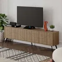 Dune TV Stand with 4 Doors - Dark Oak Effect
