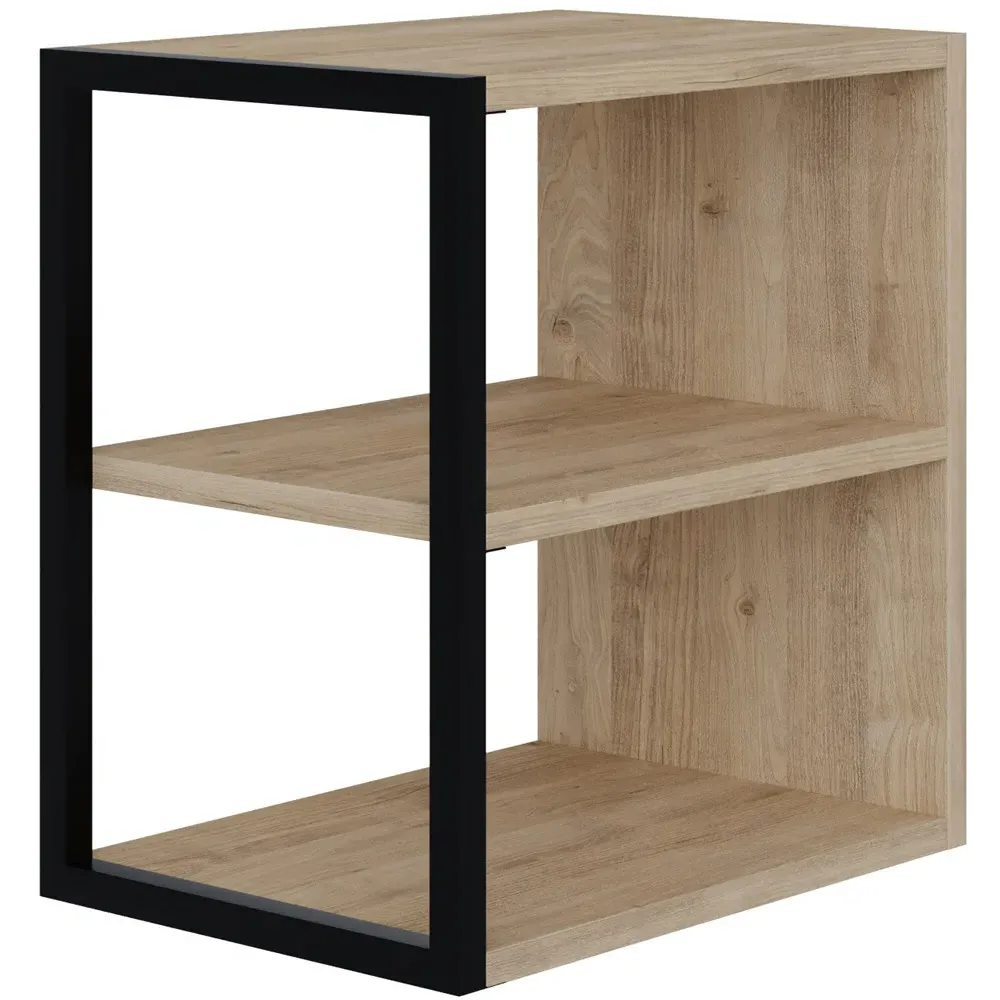 Echo 2 Shelf Side Table - Brown, Oak