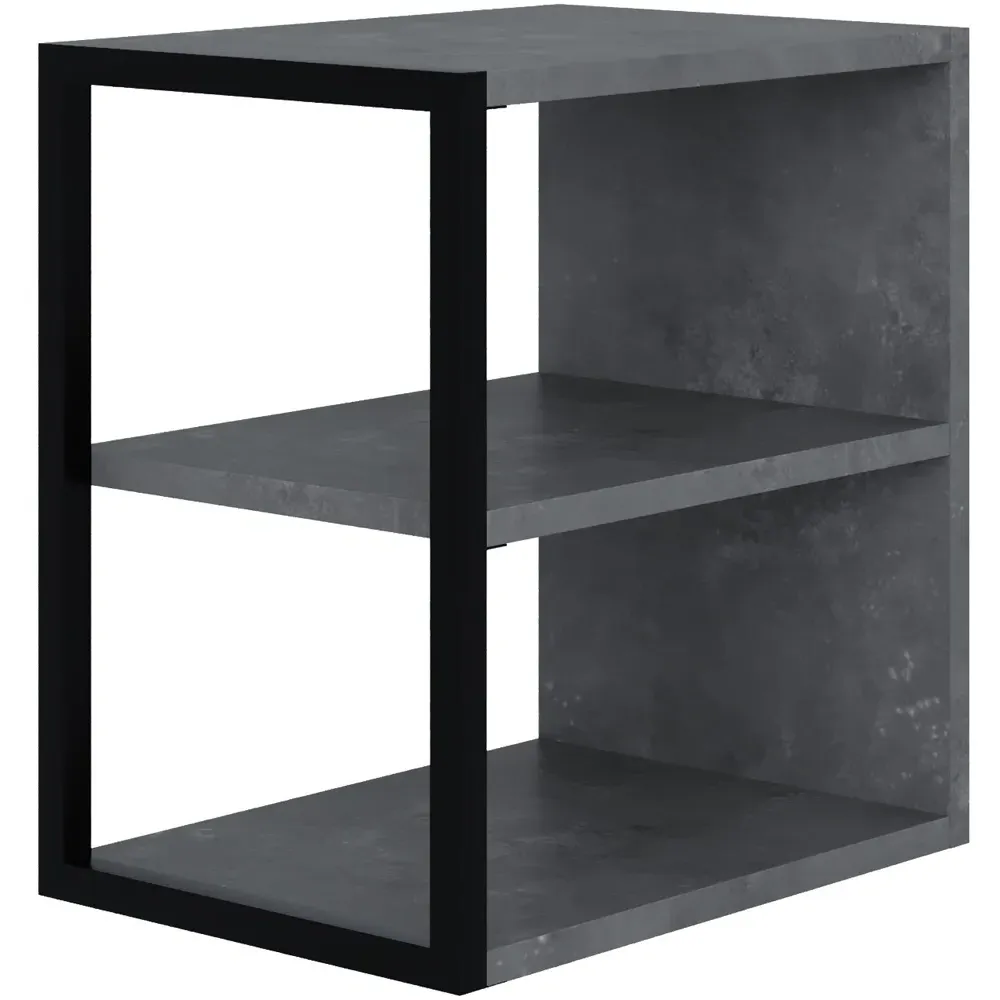 Echo 2 Shelf Side Table - Grey