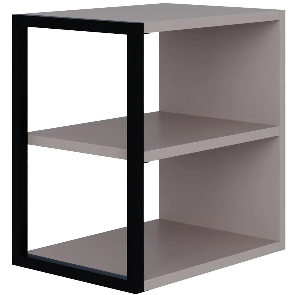 Echo 2 Shelf Side Table - Grey