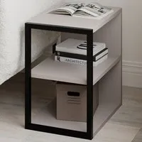 Echo 2 Shelf Side Table - Grey