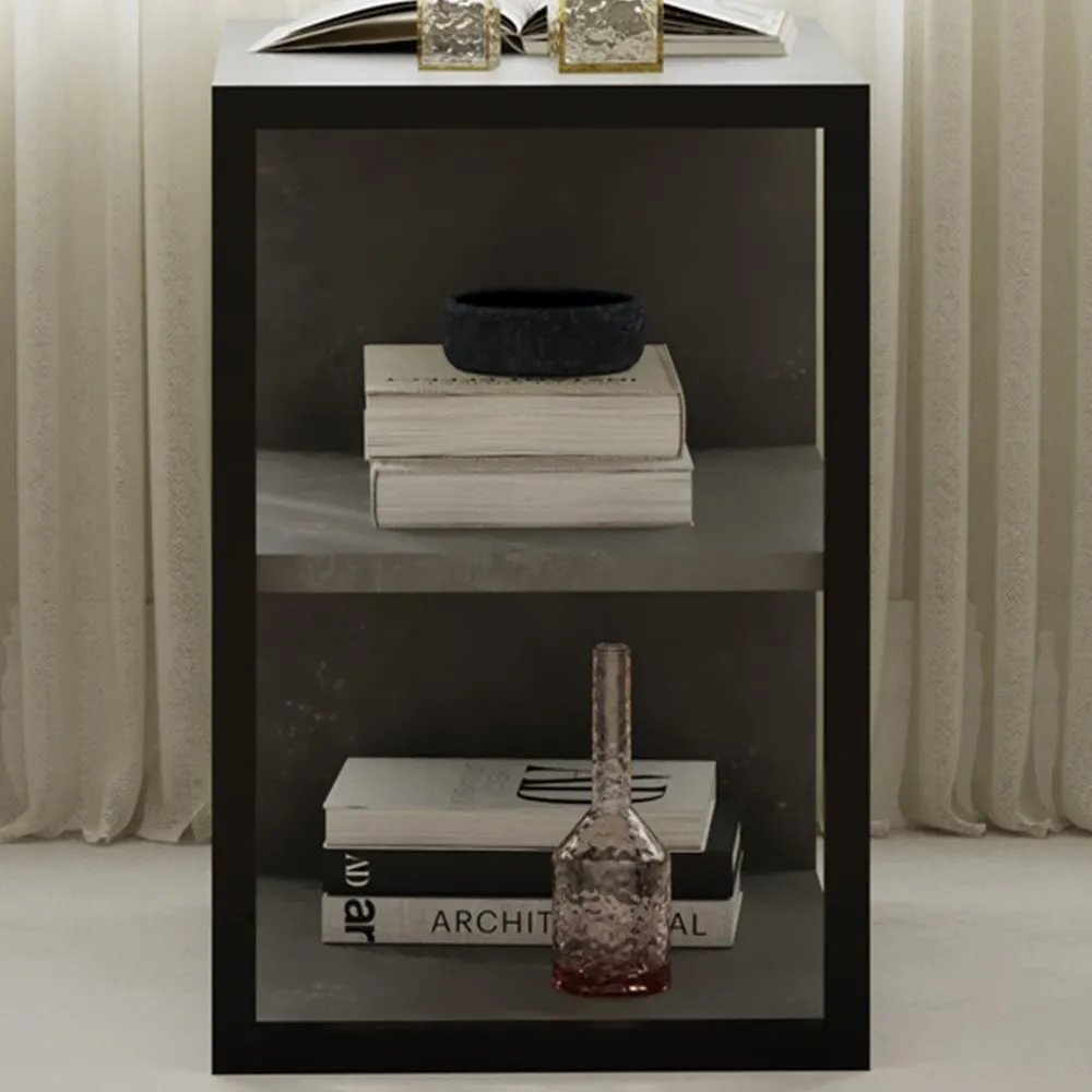 Echo 2 Shelf Side Table - Grey