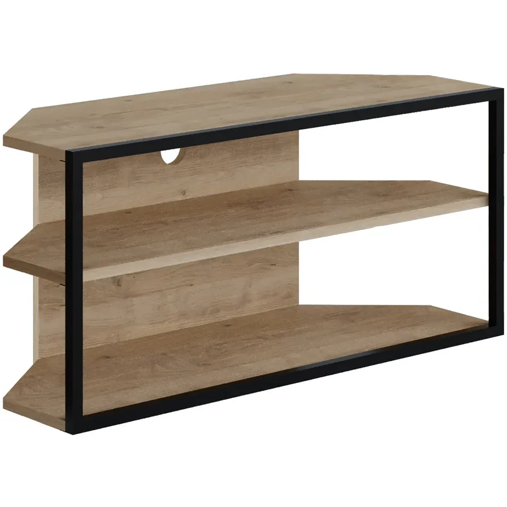 Echo 2 Shelf TV Unit - Brown, Metal