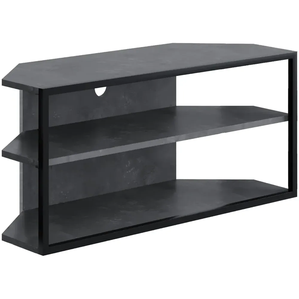 Echo 2 Shelf TV Unit - Grey, Metal