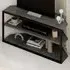 Echo 2 Shelf TV Unit - Grey, Metal