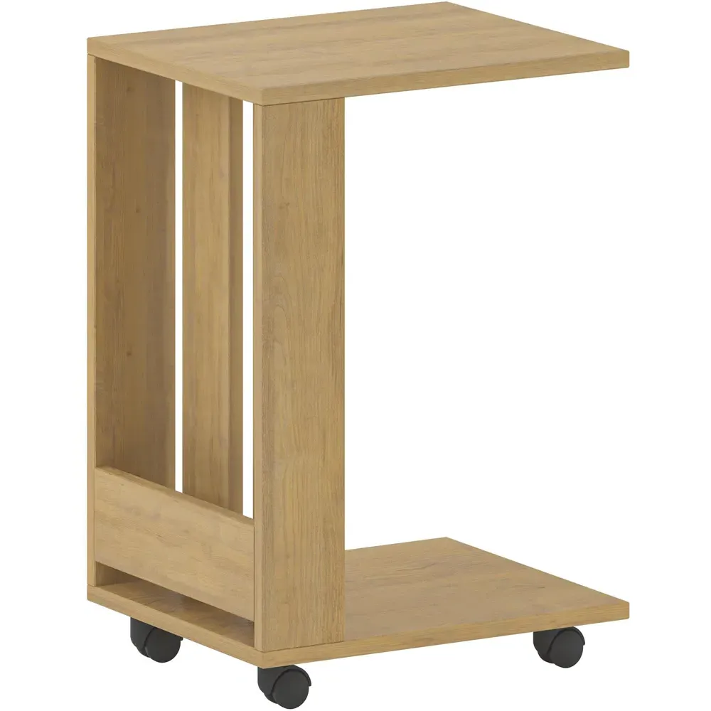 Edi C Sofa Table with Storage - Oak