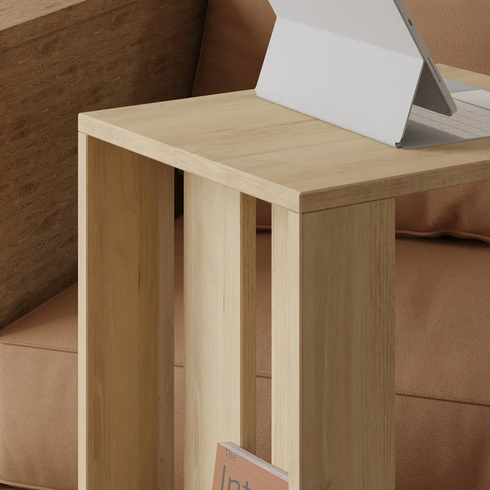Edi C Sofa Table with Storage - Oak